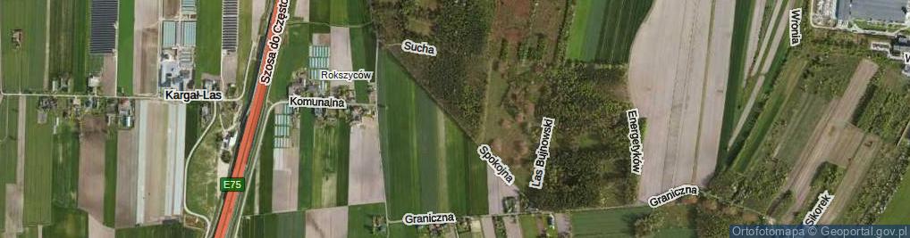 Zdjęcie satelitarne Spokojna ul.